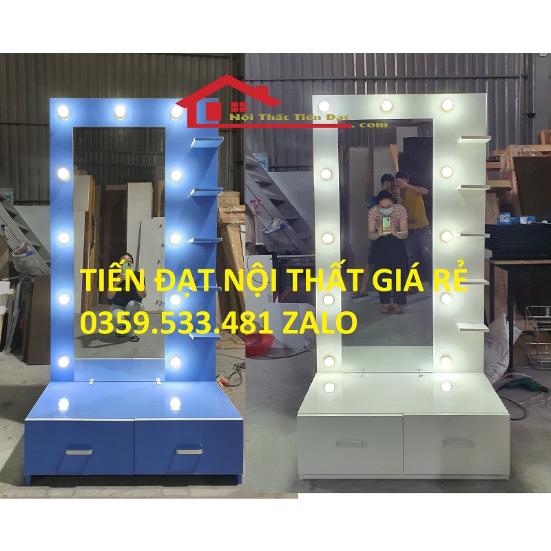 Bàn trang điểm ngồi bệt cho nữ có đèn led giá xưởng
