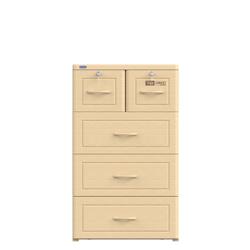 [Hà Nội] Tủ nhựa Duy Tân Tabi 4 tầng - trắng, xám, kem vân gỗ (KT: rộng 60 cao 100 sâu 48 cm)