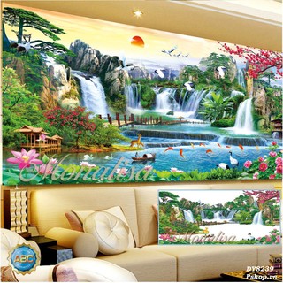 Tranh đính đá Sơn Thủy Hữu Tình- DY8239 (150x70)