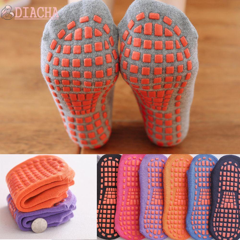 [Hàng mới về] Vớ cao su bạt chống trượt giữ ấm bằng cotton nhiều màu cho trẻ em tập yoga