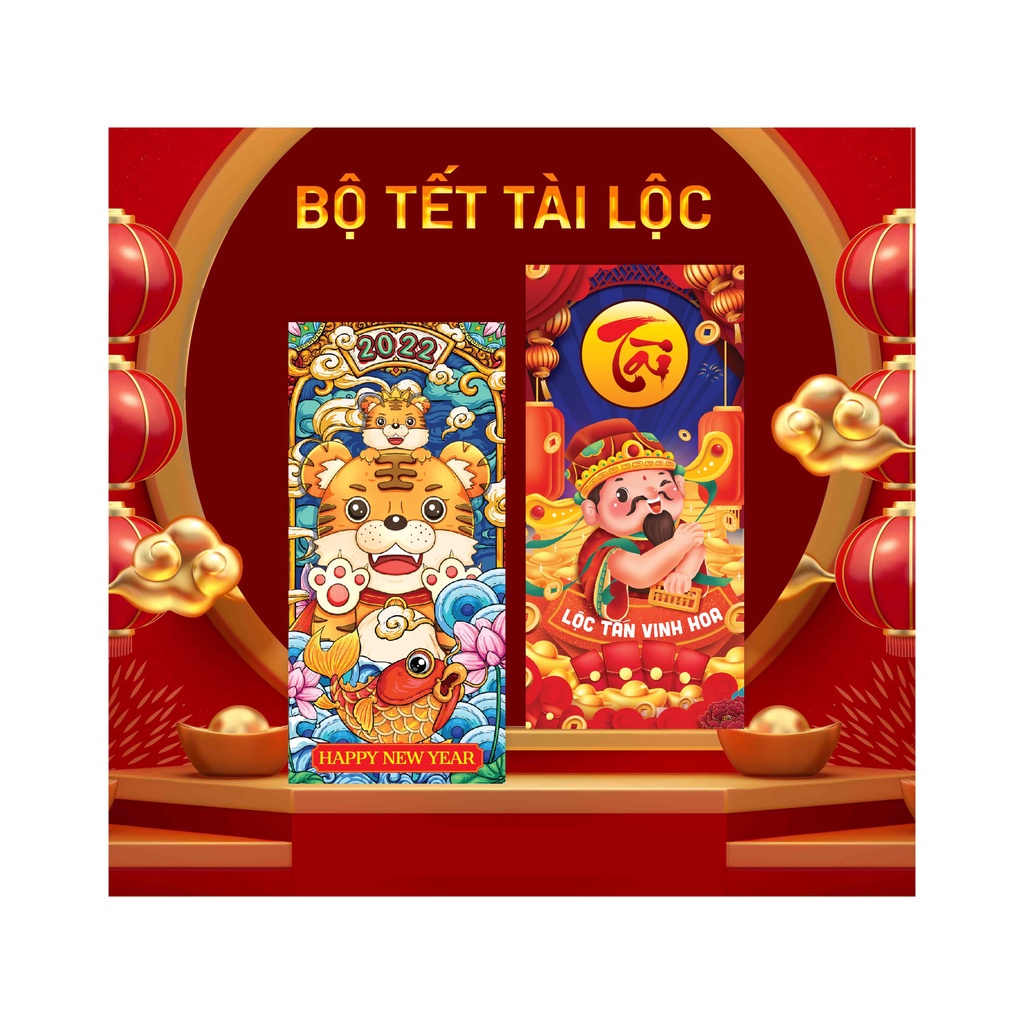 Combo 100 bao lì xì 2022. Sỉ = lẻ