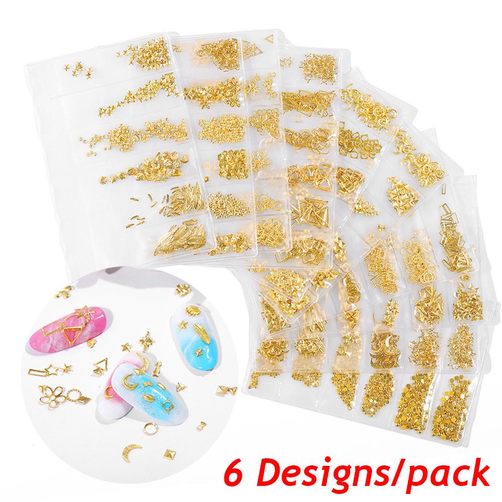 Phụ Kiện Trang Trí Móng Tay Bằng Kim Loại Đính Đinh Tán Thời Trang DIY