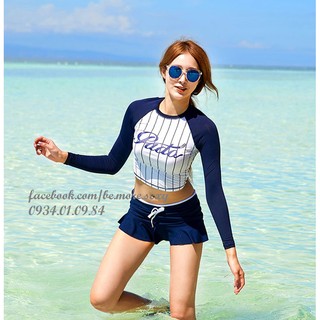 Đồ bơi dài tay Hàn Quốc croptop pada