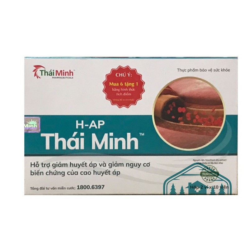hạ áp thái minh - Hỗ trợ giảm huyết áp, giúp cải thiện các triệu chứng đau đầu, hoa mắt, chóng mặt do tăng huyết áp...