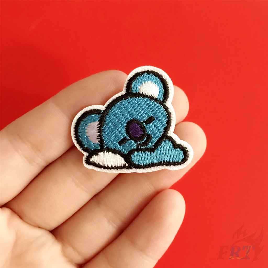 Miếng Vá Ủi Thêu Họa Tiết BTS BT21 Hoạt Hình Tùy Chọn