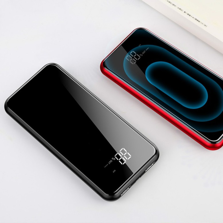 Sạc không dây siêu mỏng siêu đẹp chuẩn Qi kiêm pin dự phòng 8000 mAh