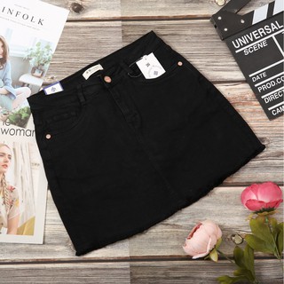 [Free Ship]Chân váy jeans nữ đen trắng(có lót quần bên trong)