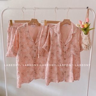 Pijama muslin đồ bộ nữ hoa cherry BỒ CÔNG ANH La thumbnail