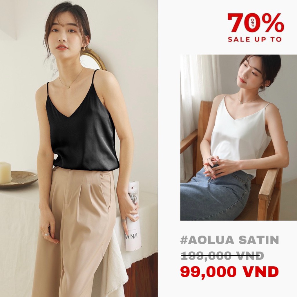 Áo lụa hai dây Satin 𝑭𝒓𝒆𝒆𝒔𝒉𝒊𝒑 MMDress HÀNG THIẾT KẾ CAO CẤP