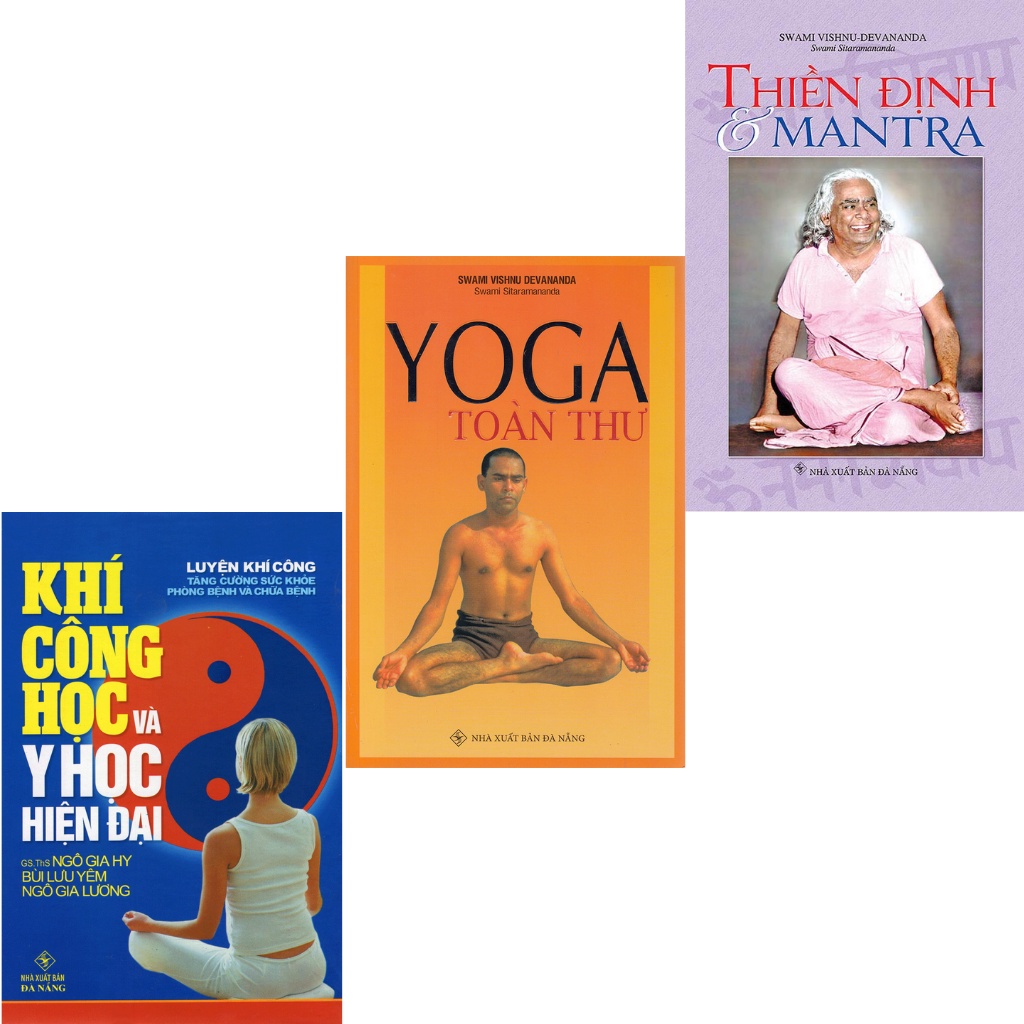 Sách - Combo Khí Công Học Và Y Học Hiện Đại + Thiền Định Và Mantra + Yoga Toàn Thư