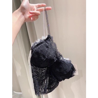 Áo Bra Ren Lá 2 Dây Bún Áo Bra Ren Hoa Lá Dáng Lửng Sexy Hàng Cao cấp có đệm Ngực - Mbra94 | BigBuy360 - bigbuy360.vn