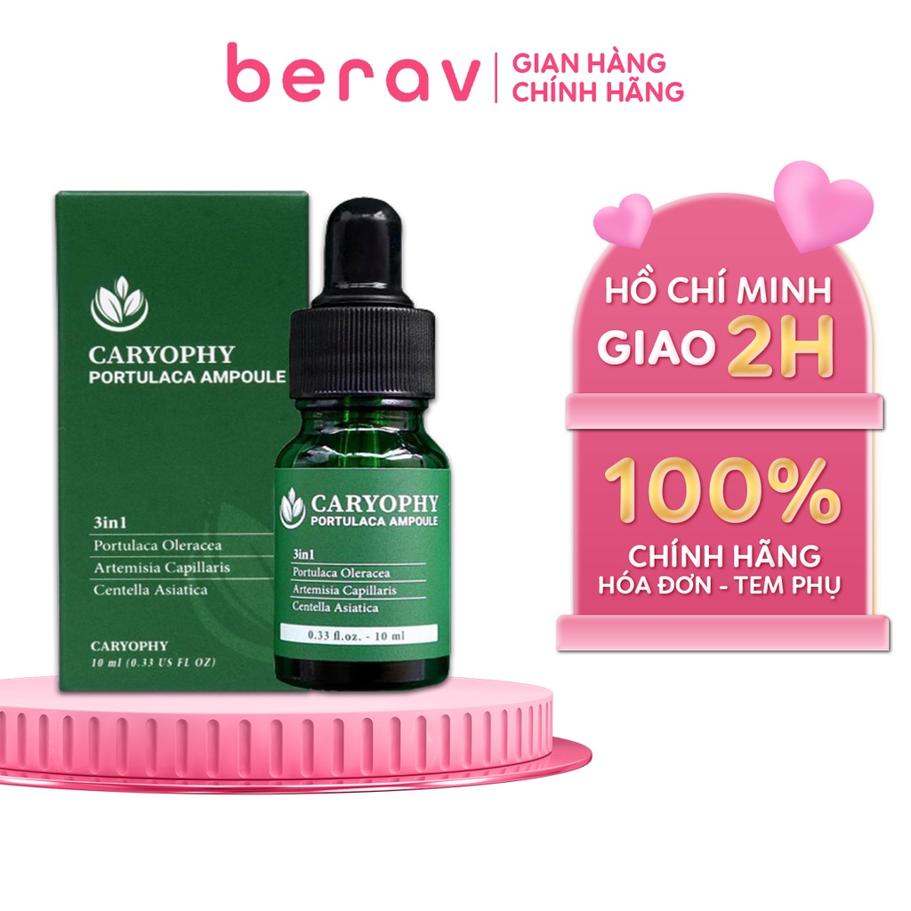 Tinh Chất Serum CARYOPHY Portulaca Ampoule Giảm Mụn và Thâm Nám 10ml