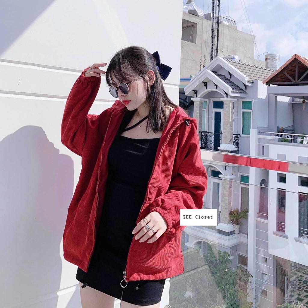 [Mặc là Auto Đẹp] Áo Khoác Nhung Nữ Trơn Oversize Form Rộng Tặng Nón Nhung Thời Trang AA | BigBuy360 - bigbuy360.vn