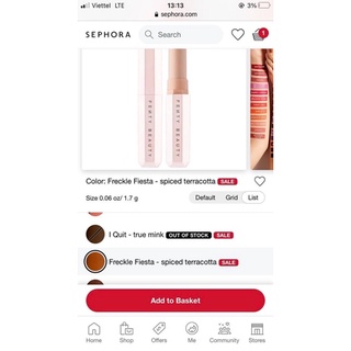 Son Fenty Beauty Mattemoiselle Plush Matte Líptick [Ping -order]