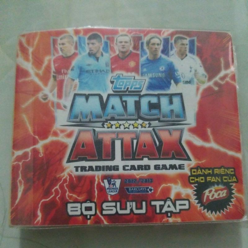 [Hiếm] Album Poca 75/88 thẻ - Match Attax 12/13
