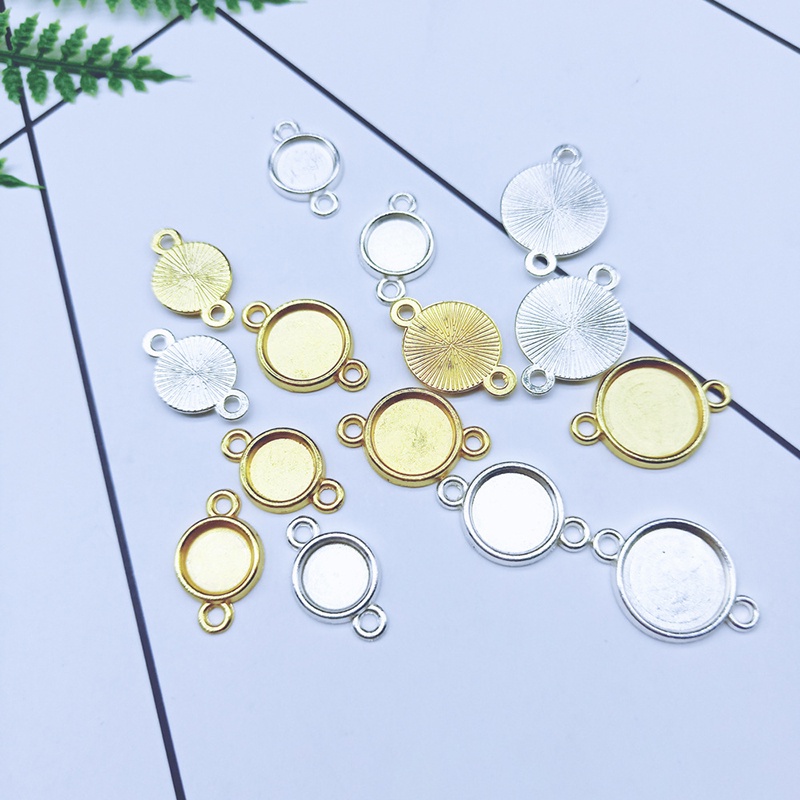 1 đế treo hạt dán đáy bằng 8-12mm - nguyên liệu làm trâm, làm trang sức