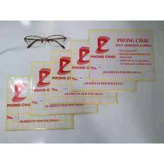 Decal dán nhãn A5 PC/Tomy (1 xấp/10tờ)