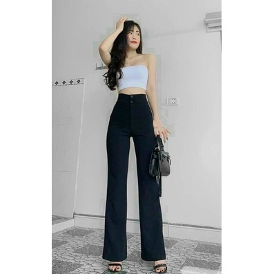 KHÓA KÉO BÊN SƯỜN quần ống Rộng Quần Ống Suông vải Tuyết Mưa cao cấp có Big size 82KG