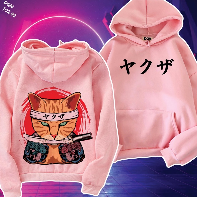 Hoodie hồng phong cách nhật bản TO2.02