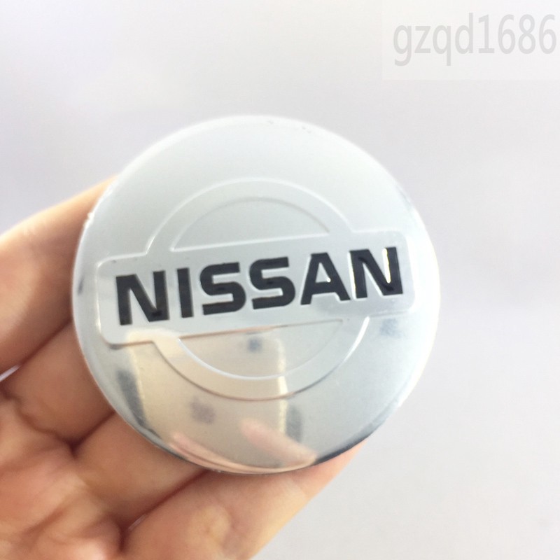 Bộ 4 miếng sticker họa tiết huy hiệu NISSAN 56mm dán bánh xe cho xe Nissan