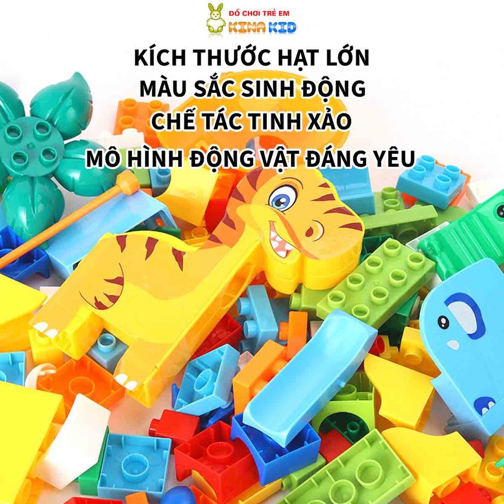 Đồ Chơi Xếp Hình Cầu Trượt Thả Bi 120 Chi Tiết Cỡ Lớn Cao Cấp Nukante, An Toàn, Dễ Dàng Cho Bé Lắp Ráp