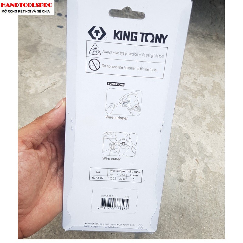 Kềm tuốt dây Kingtony 67A1-07