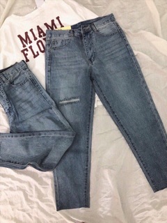 Quần baggy rách 1 bên