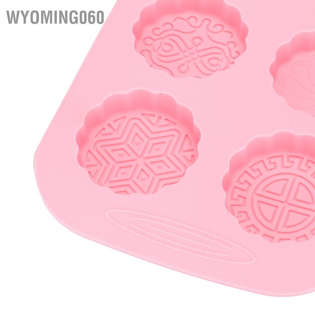 Bánh Trung Thu Khuôn Silicon Xà Phòng Handmade Khuôn Tự Làm Khuôn Nướng Bánh Dễ Dàng Phát Hành【Wyoming060】