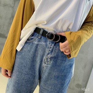 Thắt lưng nam nữ dây nịt belt nữ chất liệu giả da hàn quốc mẫu 2