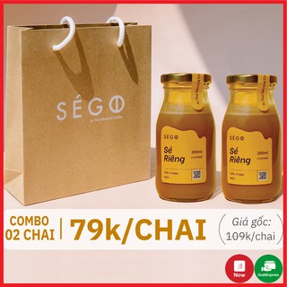 Combo 2 chai cà phê Sé Sầu Riêng, Cafe tươi đóng chai SeGo, uống luôn, pha máy, hạt Arbrica cao cấp, đậm hương vị, 200ml