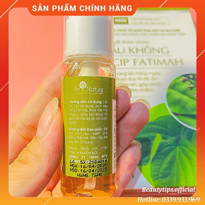 (Mini) Dung Dịch Vệ Sinh Phụ Nữ Trầu Không I'm Nature 20ml