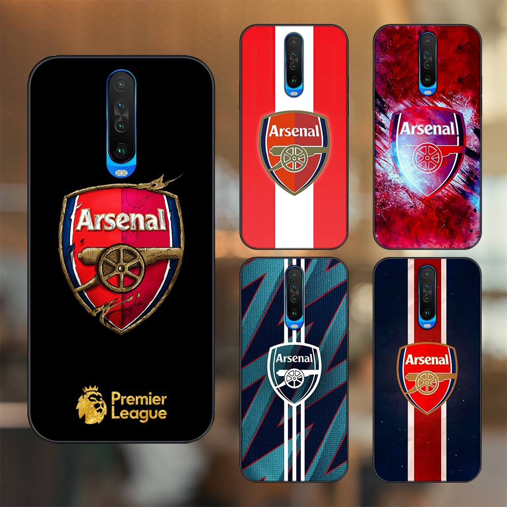 Ốp lưng Xiaomi K30 viền đen in hình Arsenal FC