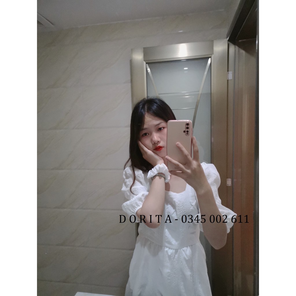 [Ảnh thật/Video] Váy babydoll trắng - Đầm trắng dáng dài - Dorita Boutique | BigBuy360 - bigbuy360.vn