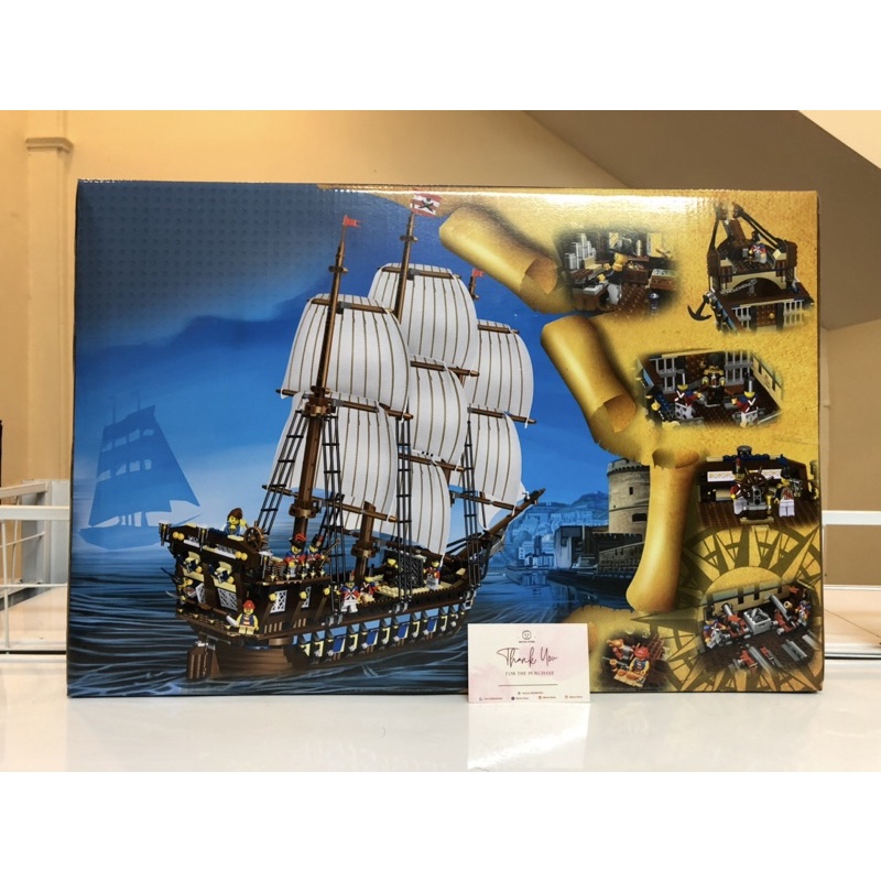 Đồ chơi lắp ráp 18007 180056 22001 Mô hình Thuyền buồm Hoàng gia - Xếp hình thông minh