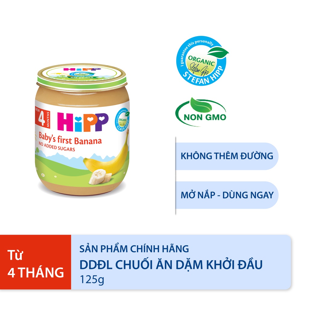 Combo ăn dặm HiPP Organic số 1: Ăn dặm khởi đầu.