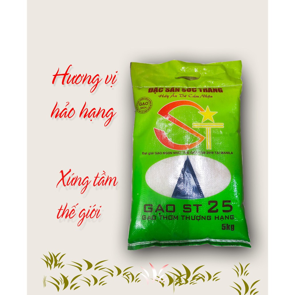 GẠO ST25 GẠO NGON NHẤT THẾ GIỚI 5KG