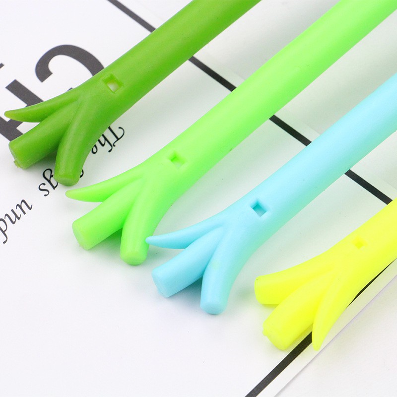 Bút cây hành bút mực đen bút hoạt hình bút dễ thương bút kute viết gel màu đen