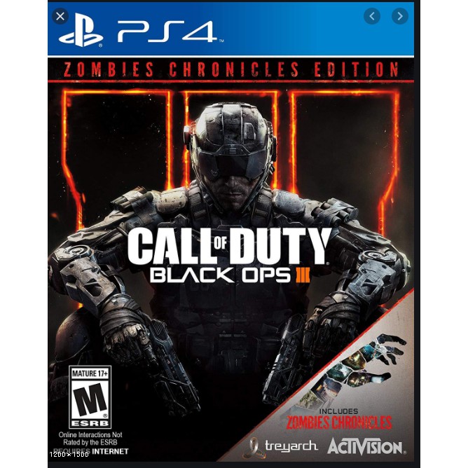 Đĩa Game Ps4 Call Of Duty Black Ops 3 NoBrand