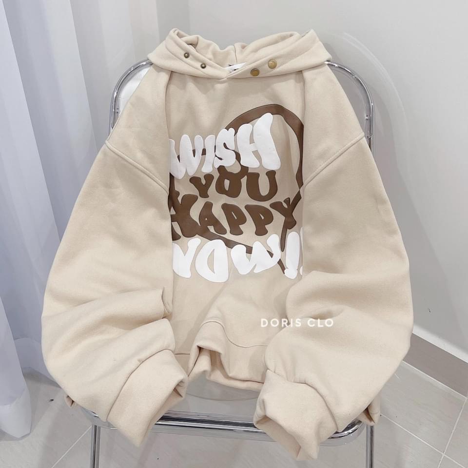 Áo Khoác Hoodie Nỉ Form Rộng Mũ To Số 9 Wish Chất Nỉ Dày Hot Trend Unisex Nam Nữ