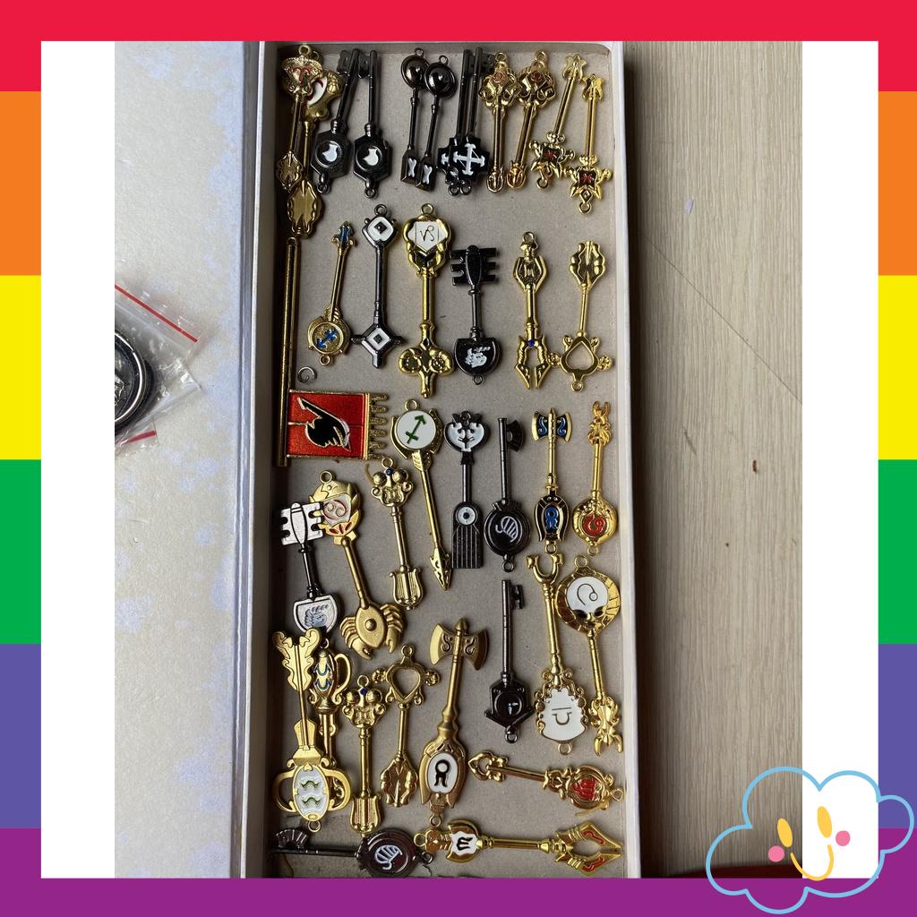 Móc Chìa Khóa Dây Chuyền Fairy Tail Cung Hoàng Đạo Sailor Moon Sakura Đồng Giá 25k