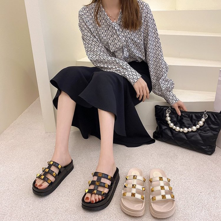 Dép Quai Ngang Thời Trang Hàn Cho Nữ | BigBuy360 - bigbuy360.vn