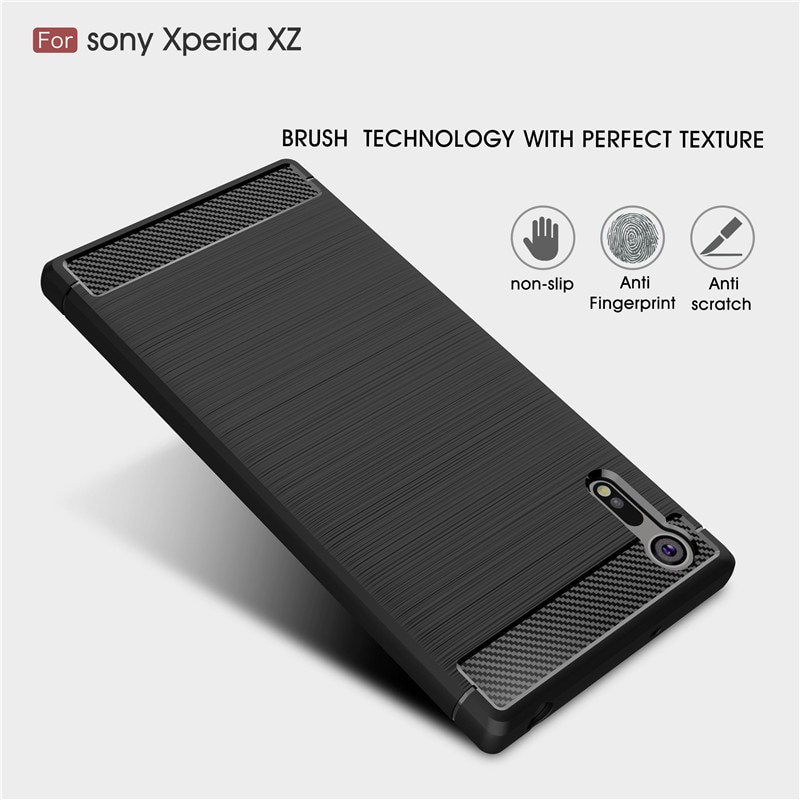 [Loại Tốt] Ốp Lưng Sony XZ/ XZs Dẻo Carbon Phay Xước Chống Sốc