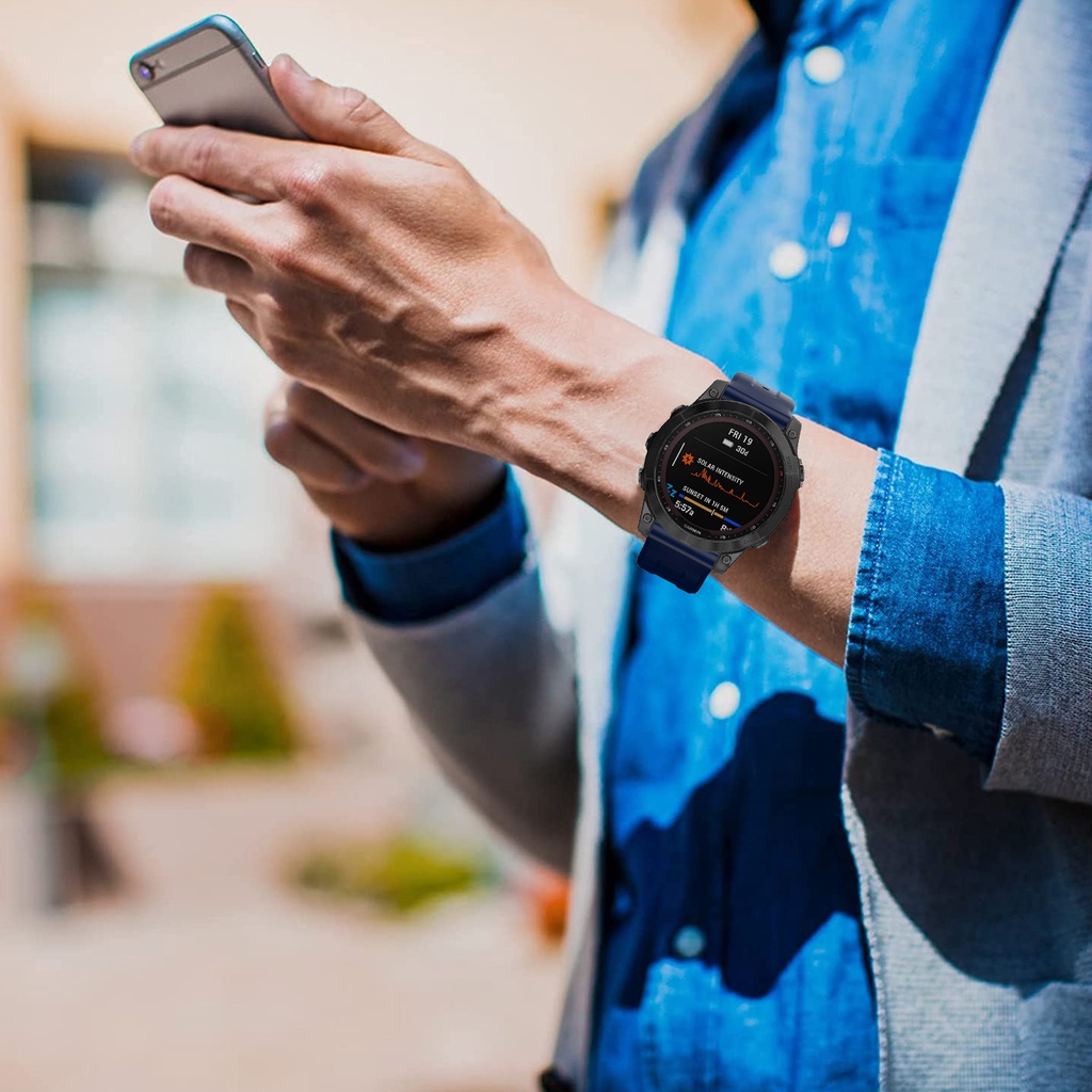 Dây Đeo Bằng Silicone 22mm Cho Đồng Hồ Garmin Fenix 7/Fenix 6 GPS/Fenix 6 PRO GPS/Fenix 5/Fenix 5 Plus