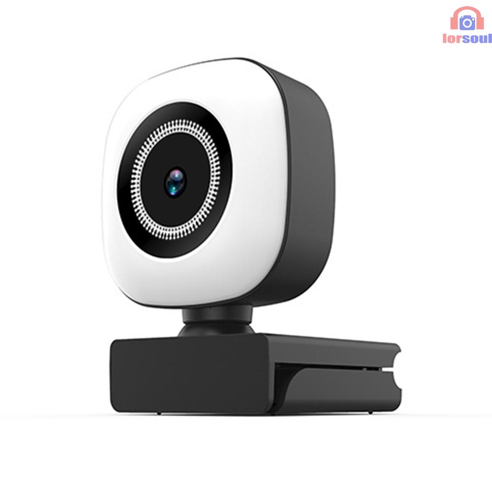 Webcam 2k Tích Hợp Đèn Led Kèm Micro Hỗ Trợ Giảng Dạy