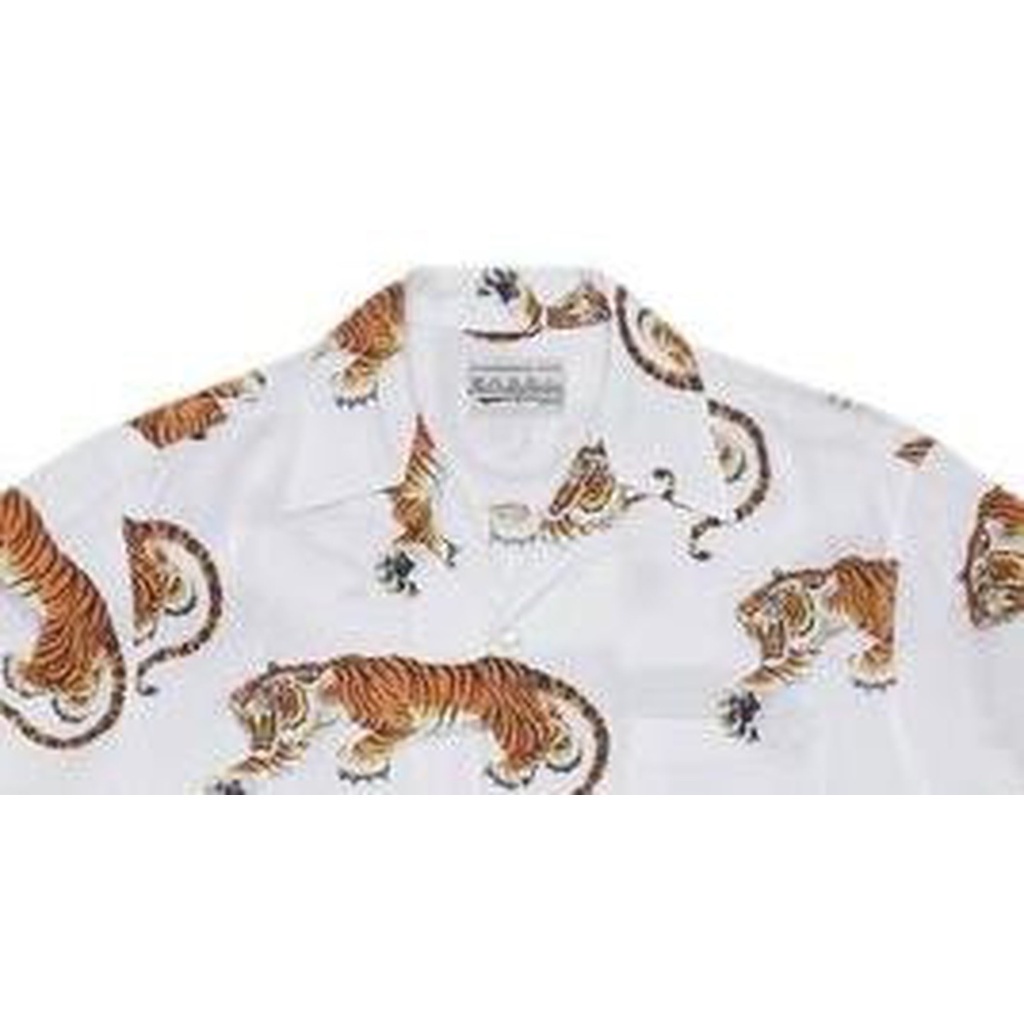 Áo Thun Tay Ngắn In Hình Hổ WACKO MARIA Plus Size Cho Nam Và Nữ