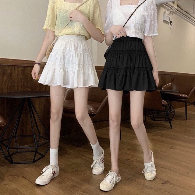 Chân Váy Chữ A Lưng Cao Màu Trơn Phong Cách Hàn Quốc | BigBuy360 - bigbuy360.vn