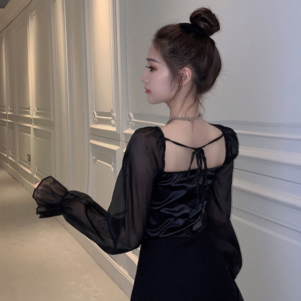 Áo sơ mi nữ kiểu tay dài Emilyshop