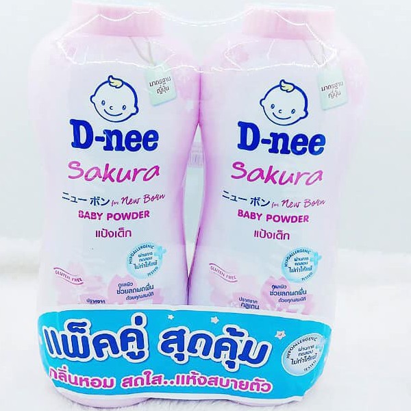 Phấn Rôm DNEE Thái Đủ Màu Chai Lớn 400g