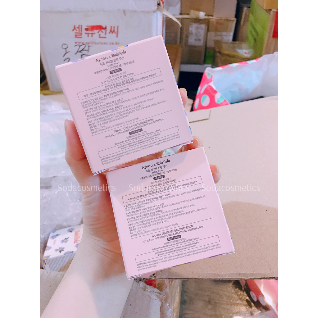 PHẤN NƯỚC APIEU ROLA ROLA COVER PANG GLOW CUSHION | BigBuy360 - bigbuy360.vn