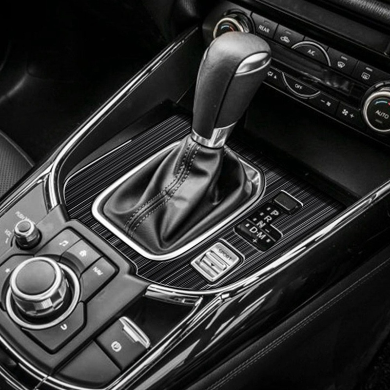 Khung Viền Bảng Điều Khiển Cần Gạt Số Bằng Thép Không Gỉ Cho Mazda CX9 CX-9 2022 + RHD